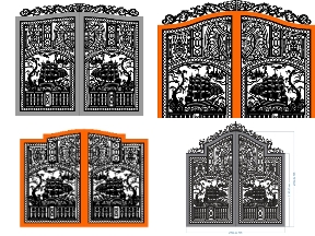 Bộ sưu tập 5 mẫu cổng 2 cánh thuận buồm xuôi gió