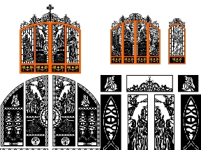 Bộ sưu tập 5 mẫu cổng 4 cánh công giáo