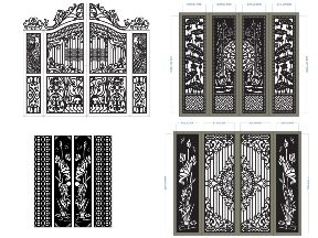 Bộ sưu tập 5 mẫu cổng 4 cánh hiện đại nhất