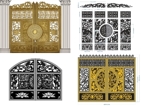 Bộ sưu tập 5 mẫu cổng tứ linh đẹp nhất hiện nay