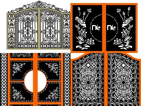 Bộ sưu tập 6 mẫu bản vẽ cổng hoa mới nhất