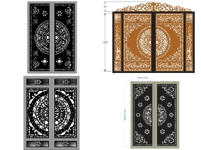 Bộ sưu tập 6 mẫu cổng 2 cánh trống đồng mới nhất