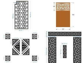 Bộ sưu tập 6 mẫu cổng hoa văn thiết kế cnc đẹp