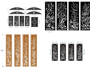 Bộ sưu tập 6 mẫu cổng tứ quý cắt âm đẹp nhất