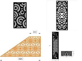 Bộ sưu tập 6 Mẫu vách ngăn CNC hoa văn nghệ thuật đẹp cho mọi không gian