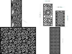 Bộ sưu tập 6 Mẫu vách ngăn CNC spa tạo điểm nhấn không gian