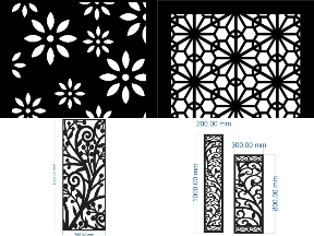 Bộ sưu tập 6 Mẫu vách ngăn hoa lá CNC sang trọng đẹp mắt