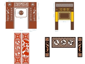Bộ sưu tập 6 Mẫu vách ngăn Phúc Lộc Thọ CNC sang trọng