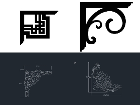 Bộ sưu tập 7 bộ sưu tập hoa góc cắt cnc tuyệt đẹp