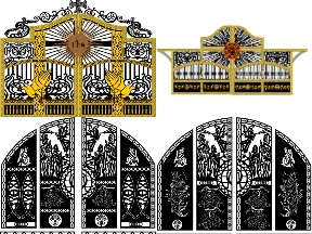 Bộ sưu tập 7 Mẫu Cổng 2 và 4 Cánh Nhà Thờ Họ Sang Trọng