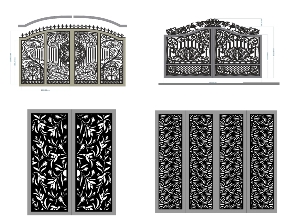 Bộ sưu tập 7 mẫu cổng họa tiết lá mới nhất