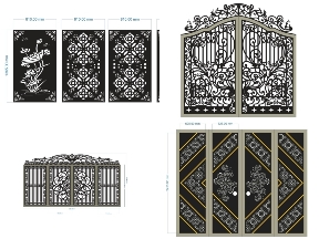 Bộ sưu tập 7 mẫu cổng hoa văn cnc mới nhất