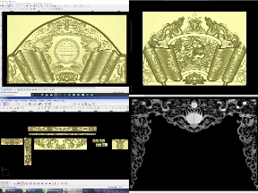 Bộ sưu tập 8 Mẫu CNC Hoa văn họa tiết dạ triện đồ thờ