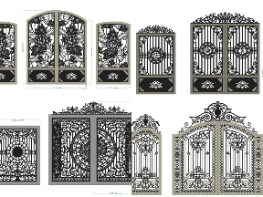 Bộ sưu tập 8 Mẫu cổng 2 cánh chính kết hợp cổng phụ