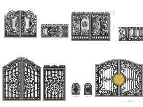 Bộ sưu tập 8 Mẫu Cổng 2 Cánh Kết Hợp Hàng Rào Sang Trọng