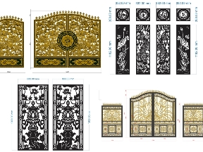 Bộ sưu tập 8 mẫu cổng cắt cnc mới nhất 2026