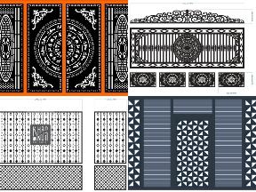 Bộ sưu tập 8 mẫu cổng lùa đẹp – thiết kế hiện đại