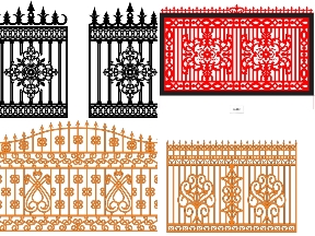 Bộ sưu tập 8 Mẫu Hàng Rào CNC Có Chông Hiện Đại