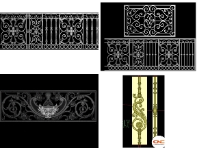 Bộ sưu tập 8 mẫu lan can nhôm đúc