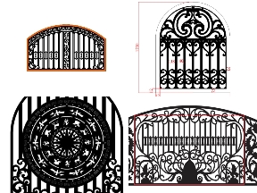Bộ sưu tập 9 Mẫu Hàng Rào Vòm Cong CNC Sang Trọng Cho Biệt Thự
