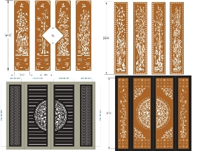 Bộ sưu tập Bộ 15 mẫu cổng 4 cánh mới nhất