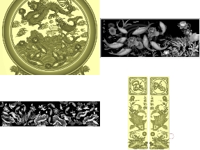 Bộ sưu tập Bộ 15 Mẫu Tranh Cá Chép CNC trang trí tinh tế, đẹp mắt trên Jdpaint
