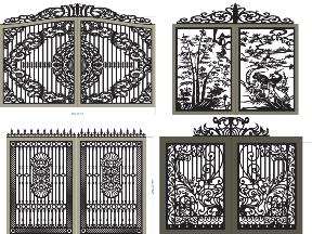 Bộ sưu tập Bộ 19 mẫu cổng 2 cánh đẹp
