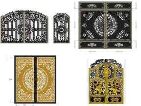 Bộ sưu tập Bộ 20 Mẫu Cổng 2 Cánh Tự Do – Giải Pháp Mặt Tiền Rộng