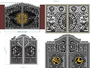 Bộ sưu tập Bộ 20 Mẫu Cổng 2 Cánh Tự Do – Giải Pháp Mặt Tiền Rộng Thoáng