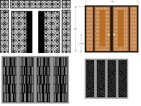 Bộ sưu tập Bộ 25 mẫu cổng 4 cánh nhà phố hiện đại đẹp mắt