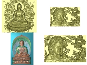 Bộ sưu tập Bộ 5 mẫu Phật giáo jdpaint miễn phí 100%
