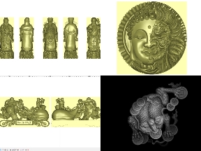 Bộ sưu tập Bộ 5 mẫu Tượng thiết kế jdpaint chi tiết