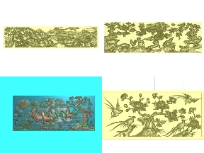 Bộ sưu tập Bộ 5 thiết kế Jdpaint Tranh Gỗ CNC
