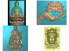 Bộ sưu tập Bộ 6 mẫu Phật giáo CNC thiết kế mới nhất hiện nay