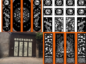 Bộ sưu tập Bộ catalogue 10 mẫu Cổng 4 cánh hoa sen đẹp