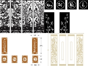 Bộ sưu tập Tổng hợp bộ 10 mẫu cổng trúc cnc đẹp