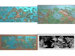 Bộ sưu tập Bộ sưu tập 10 mẫu thiết kế Jdpaint tranh Phong cảnh CNC