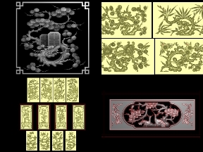 Bộ sưu tập Bộ sưu tập 12 File Jdpaint Tranh Tứ Quý Tứ CNC