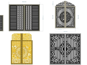 Bộ sưu tập Bộ Sưu Tập 20 Mẫu Cổng 2 Cánh Tự Do – Thiết Kế Dễ Ứng Dụng