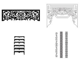 Bộ sưu tập Bộ sưu tập 4 mẫu dạ triện CNC được thiết kế đầy đủ chi tiết