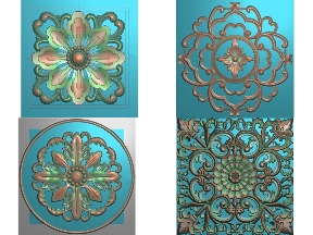 Bộ sưu tập Bộ sưu tập 5 mẫu mâm trần CNC jdpaint trang trí nhà đẹp