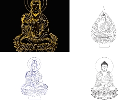 Bộ sưu tập Bộ sưu tập 5 mẫu Phật giáo CNC thiết kế cực chất lượng