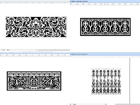 Bộ sưu tập Bộ sưu tập 5 thiết kế Lan Can CNC trên Corel chất lượng