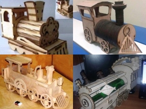 Bộ sưu tập Bộ sưu tập 6 mẫu mô hình tàu hỏa CNC cực đẹp