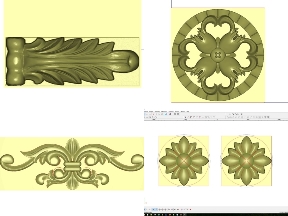 Bộ sưu tập Bộ sưu tập 8 mẫu Hoa lá tây CNC miễn phí thiết kế trên jdpaint