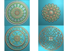 Bộ sưu tập Bộ sưu tập 8 mẫu mâm trần CNC jdpaint đẹp, chất lượng