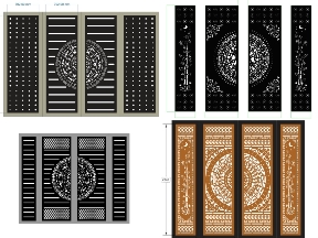 Bộ sưu tập Bộ Sưu Tập Cổng Sắt 4 Cánh Trống Đồng – Sang Trọng & Bề Thế