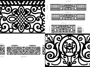 Bộ sưu tập Bộ Sưu Tập Lan Can CNC Nhà Ở
