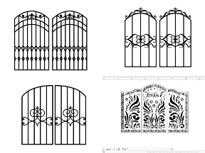 Bộ sưu tập Bộ thiết kế 5 mẫu Hàng Rào CNC 2D trên Corel chất lượng