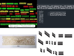 Bộ sưu tập BST 5 mẫu lan can CNC hiện đại